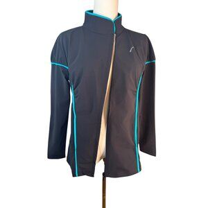 2/$30 NWT SwingDish S Golf Lightweight Jacket Black & Blue Athletic Outerwear
